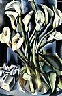 Tamara de Lempicka Calla Lilies painting